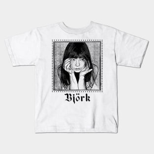 Björk /\/\/\ Aesthetic Fan Art Design Kids T-Shirt